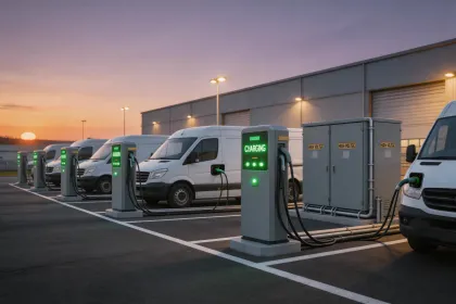 Commercial EV charging depot
